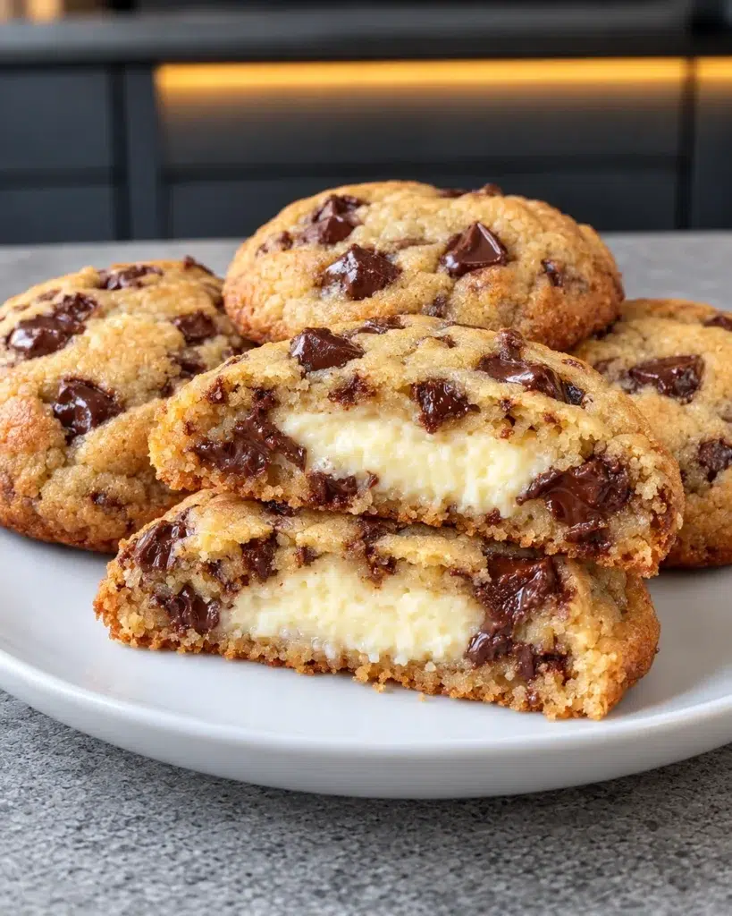 Sugar-free cheesecake stuffed cookies with a creamy white center